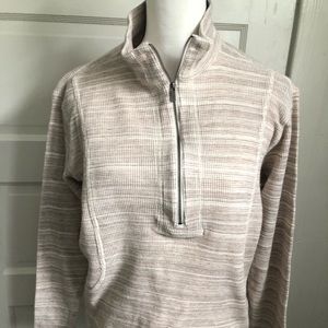 Tommy Bahama Beige 3/4 zip pullover